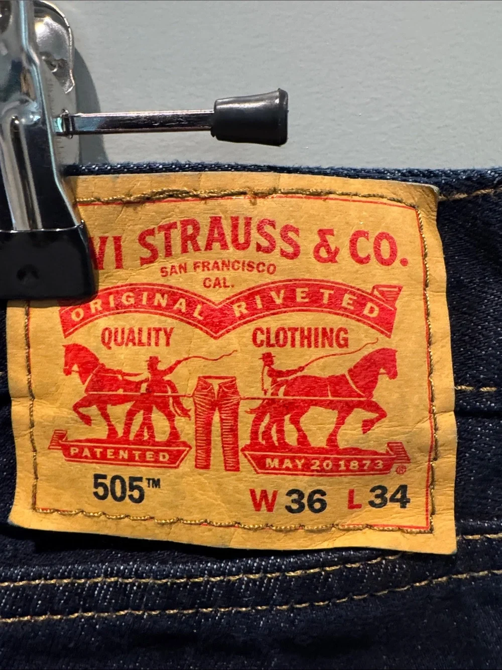 Levi's Indigo Straight Leg Jeans
